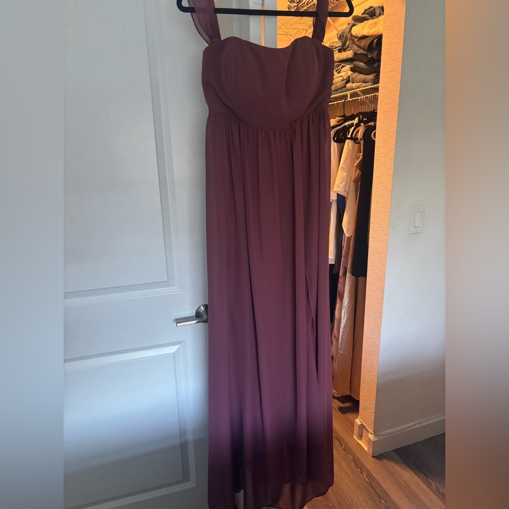 Birdy Grey Red Strapless Gown for Prom